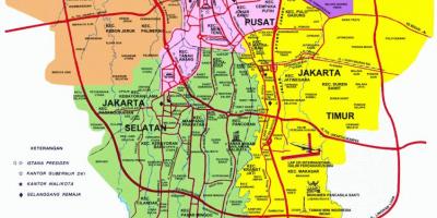 Mapa Jakarta atrakce
