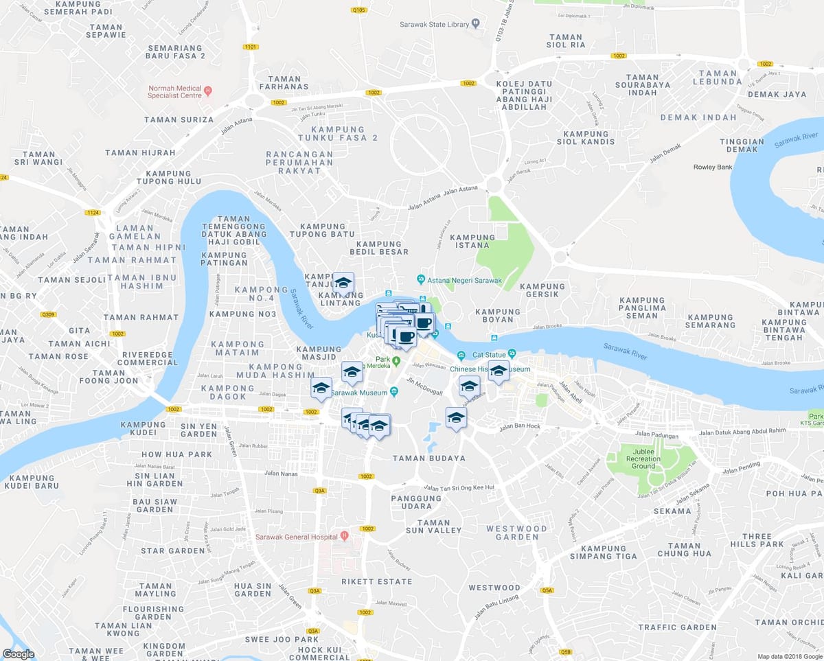 mapa gambir