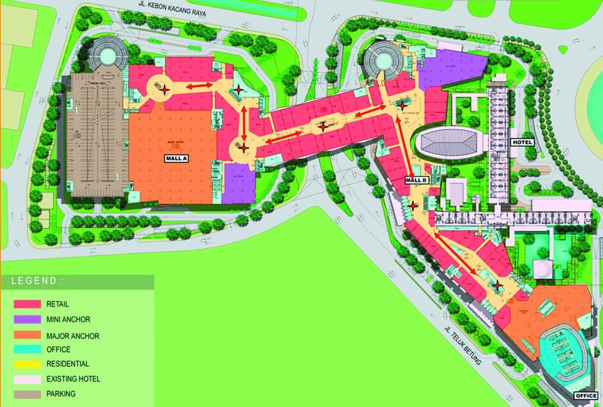 mapa grand indonesia mall