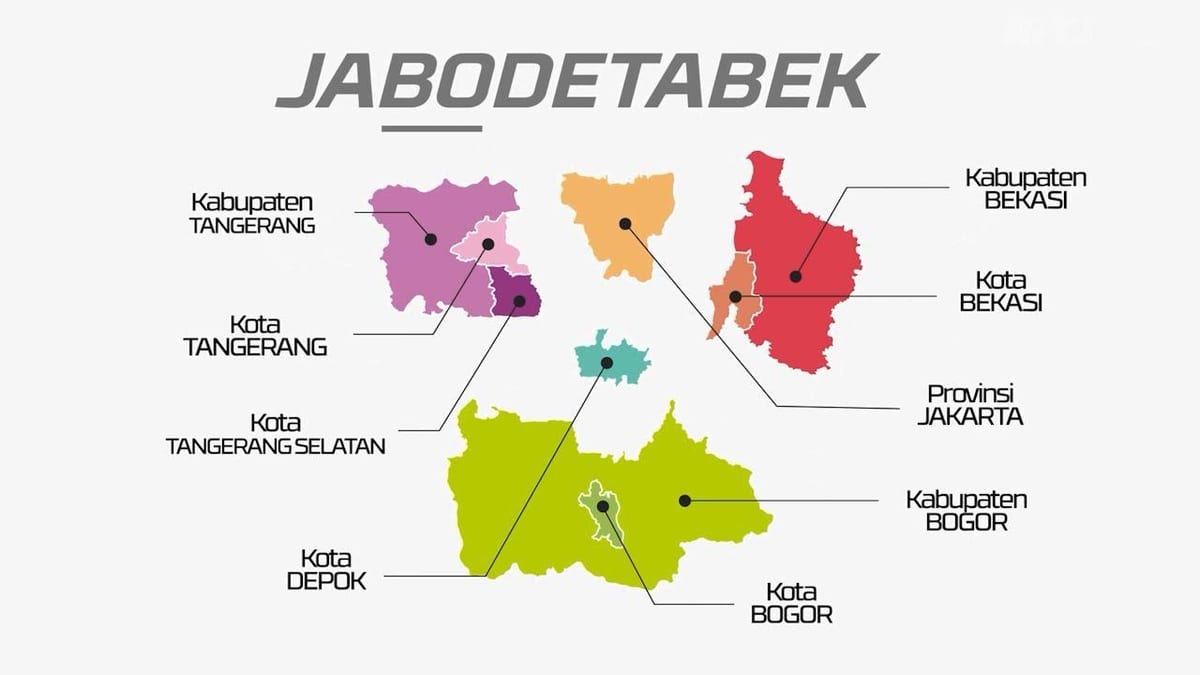 mapa jabodetabek