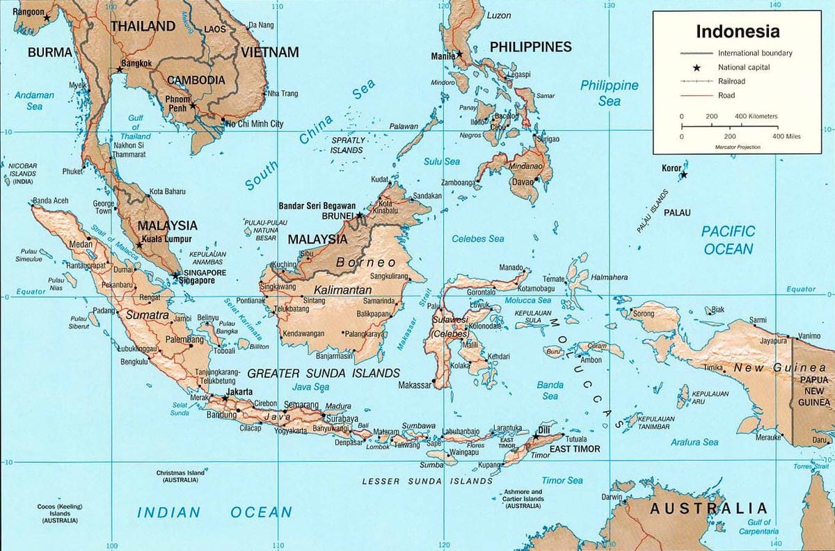 Jakarta mapa umístění