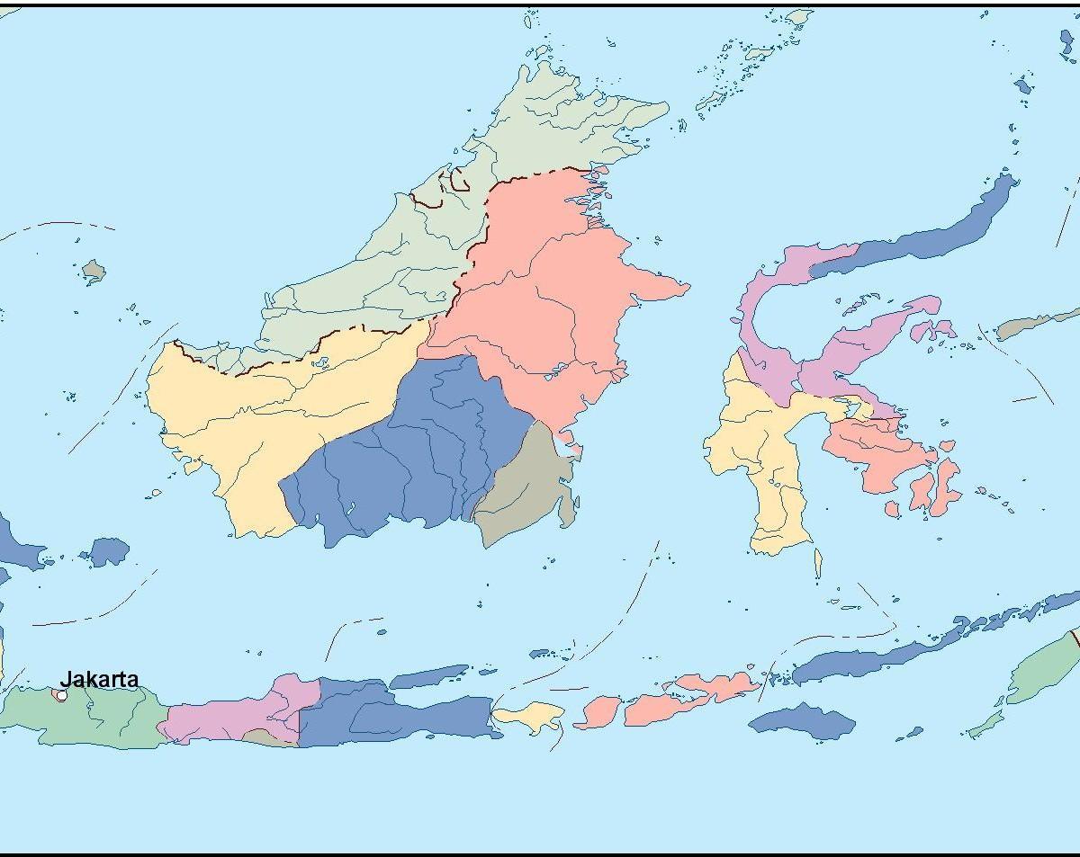 mapa Jakarta mapa vektor