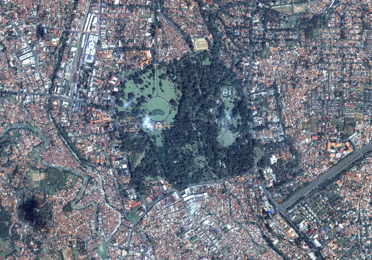 mapa Jakarta satelitní