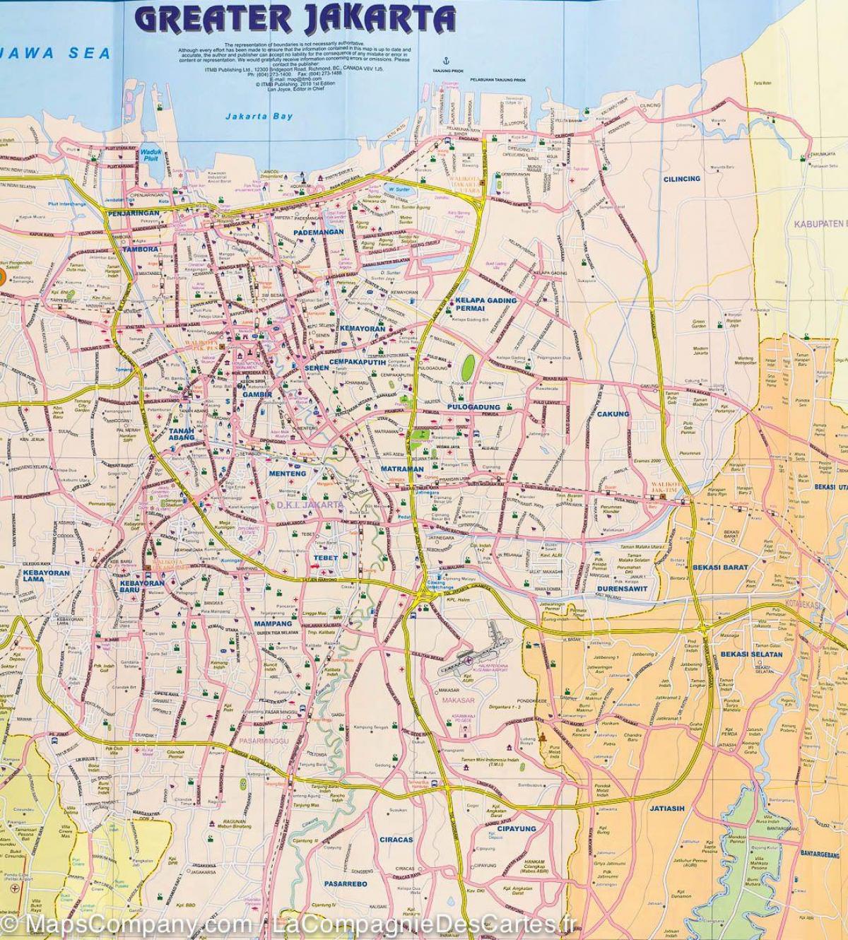 mapa Jakarta street