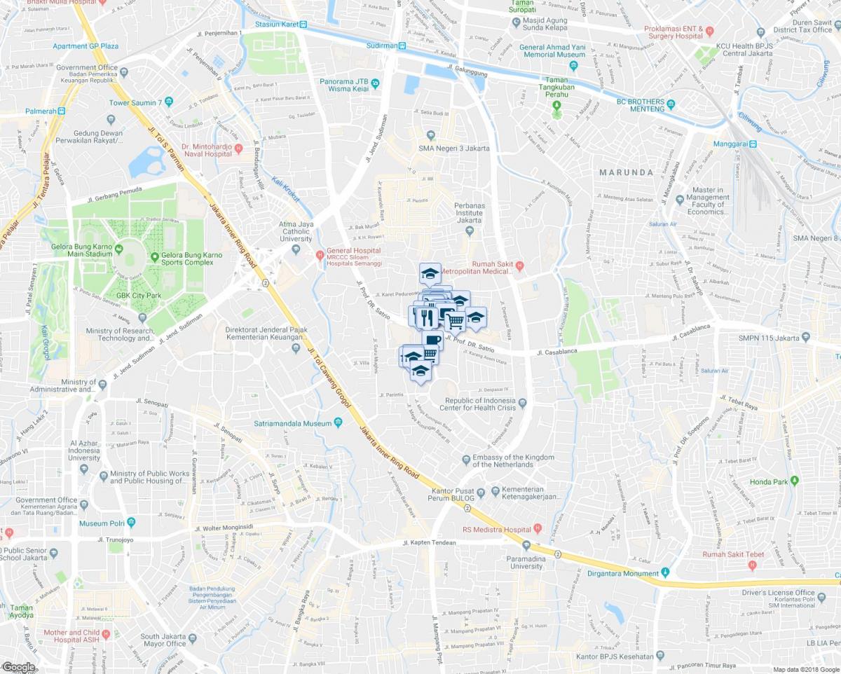 mapa kuningan Jakarta