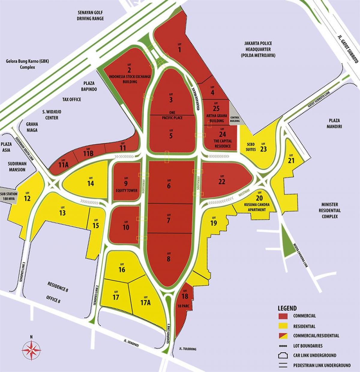 mapa scbd Jakarta
