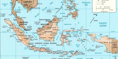 Jakarta mapa umístění